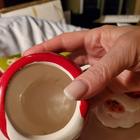 Vintage Ceramic Santa Sugar And Creamer Set OCI Omnibus - Picture 6 of 12